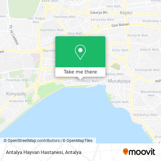 Antalya Hayvan Hastanesi map