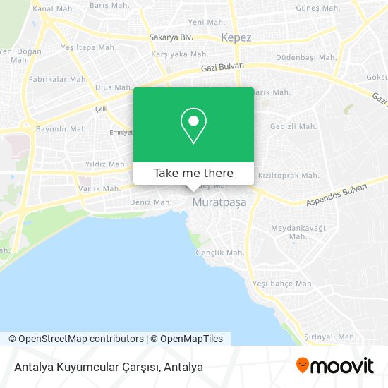 Antalya Kuyumcular Çarşısı map