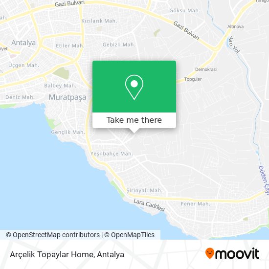 Arçelik Topaylar Home map