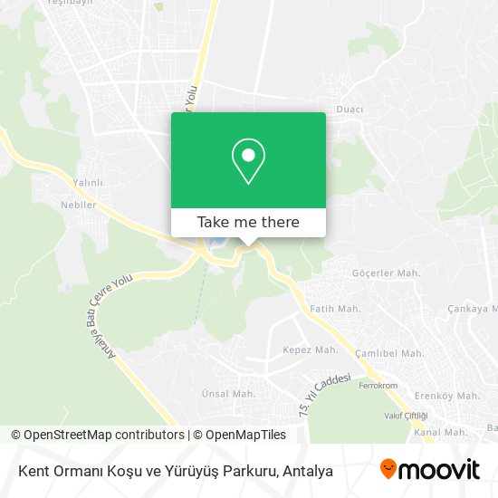 Kent Ormanı Koşu ve Yürüyüş Parkuru map