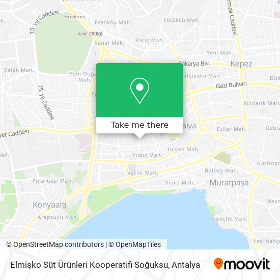 Elmişko Süt Ürünleri Kooperatifi Soğuksu map