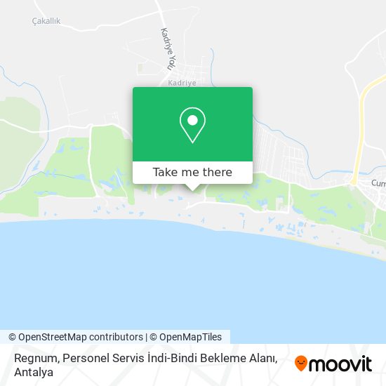 Regnum, Personel Servis İndi-Bindi Bekleme Alanı map