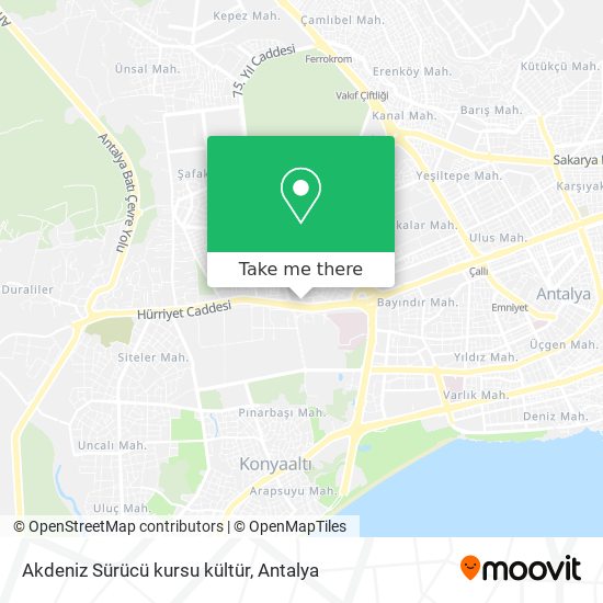 Akdeniz Sürücü kursu kültür map