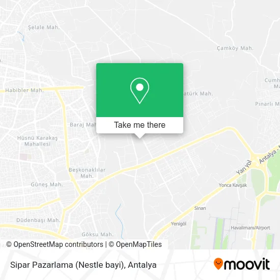 Sipar Pazarlama (Nestle bayi) map
