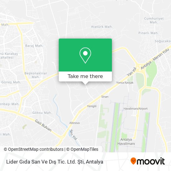 Lider Gıda San Ve Dış Tic. Ltd. Şti map