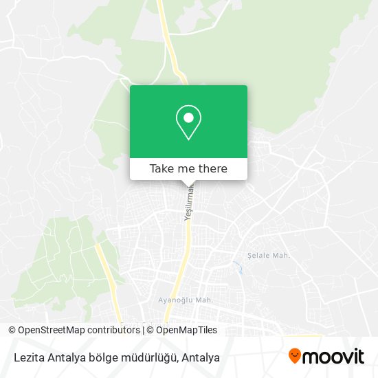 Lezita Antalya bölge müdürlüğü map