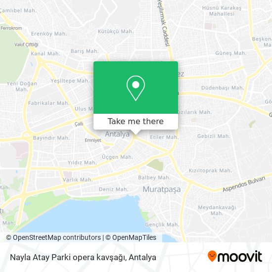 Nayla Atay Parki opera kavşağı map