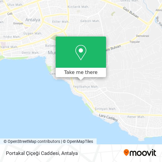 Portakal Çiçeği Caddesi map