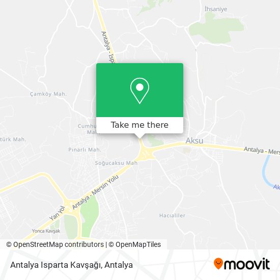 Antalya Isparta Kavşağı map