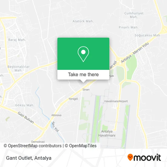 Gant Outlet map
