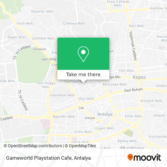 Gameworld Playstation Cafe map