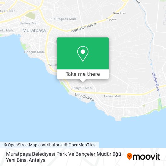 Muratpaşa Belediyesi Park Ve Bahçeler Müdürlüğü Yeni Bina map