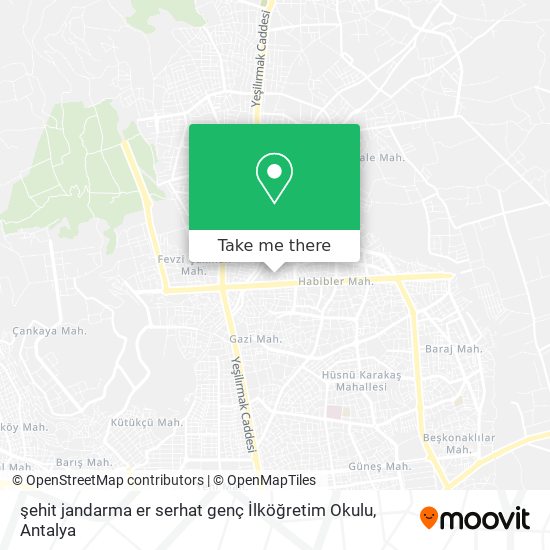 şehit jandarma er serhat genç İlköğretim Okulu map