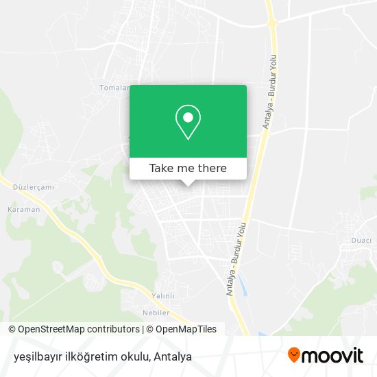 yeşilbayır ilköğretim okulu map