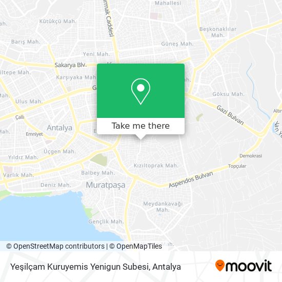 Yeşilçam Kuruyemis Yenigun Subesi map