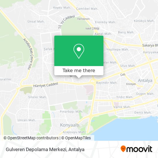 Gulveren Depolama Merkezi map