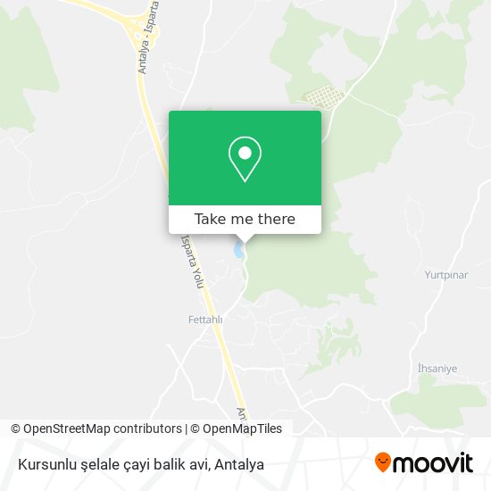 Kursunlu şelale çayi balik avi map