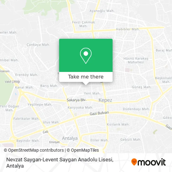 Nevzat Saygan-Levent Saygan Anadolu Lisesi map