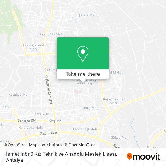 İsmet İnönü Kız Teknik ve Anadolu Meslek Lisesi map