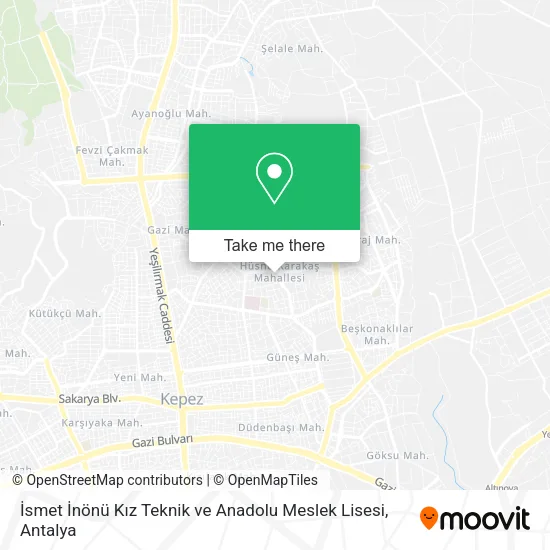İsmet İnönü Kız Teknik ve Anadolu Meslek Lisesi map