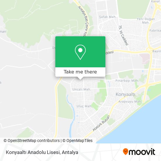 Konyaaltı Anadolu Lisesi map