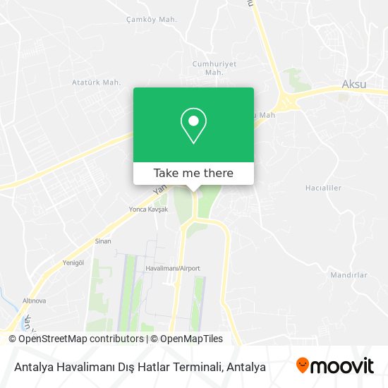 Antalya Havalimanı Dış Hatlar Terminali map