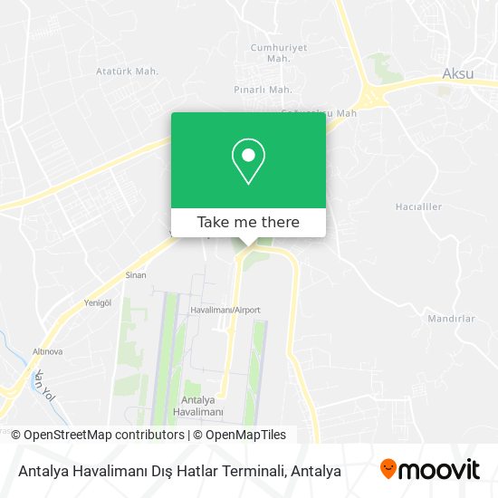Antalya Havalimanı Dış Hatlar Terminali map