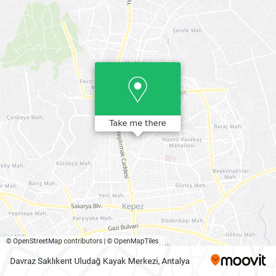 Davraz Saklıkent Uludağ Kayak Merkezi map