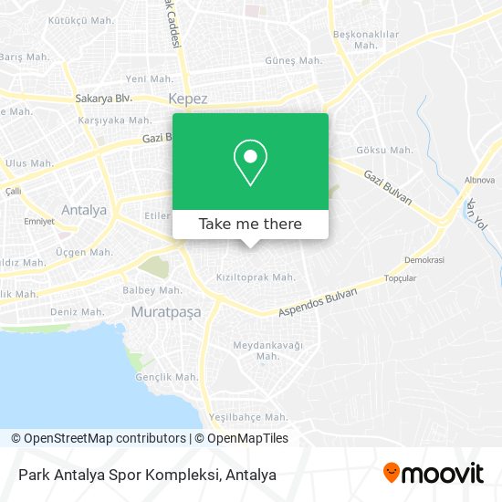 Park Antalya Spor Kompleksi map