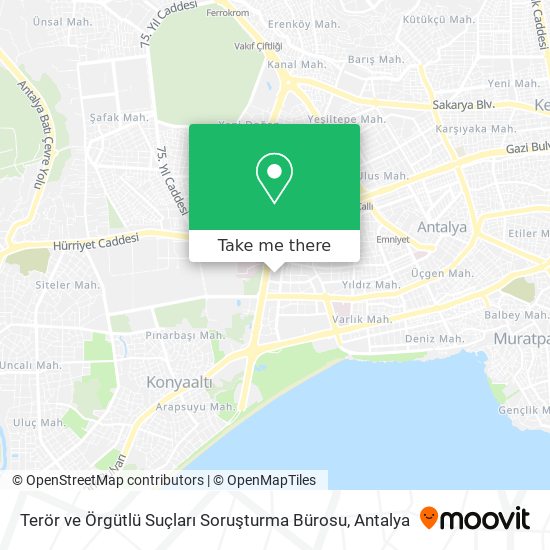 Terör ve Örgütlü Suçları Soruşturma Bürosu map