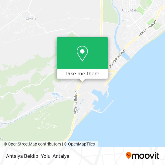 Antalya Beldibi Yolu map