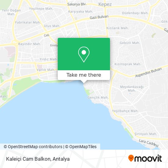 Kaleiçi Cam Balkon map