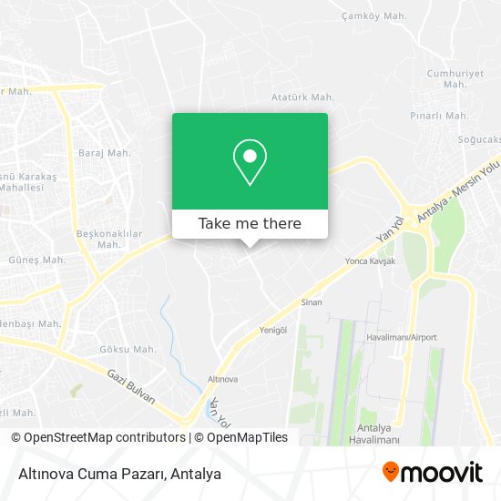 Altınova Cuma Pazarı map
