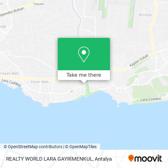 REALTY WORLD LARA GAYRİMENKUL map