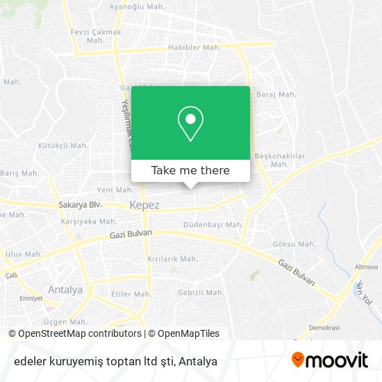 edeler  kuruyemiş  toptan ltd şti map