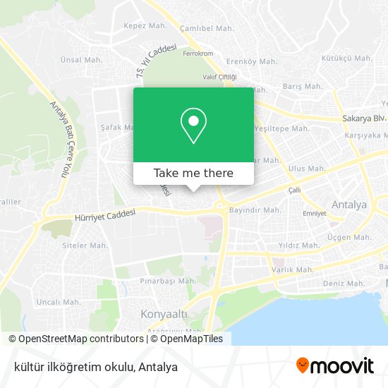 kültür ilköğretim okulu map