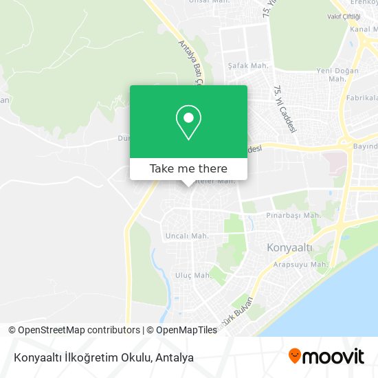 Konyaaltı İlkoğretim Okulu map