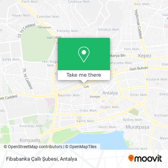 Fibabanka Çallı Şubesi map