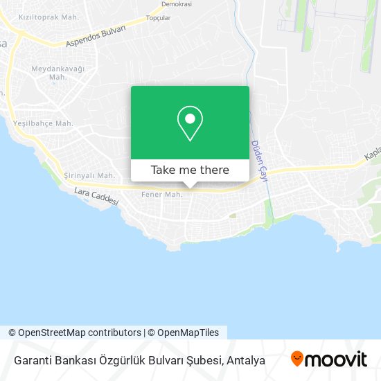 Garanti Bankası Özgürlük Bulvarı Şubesi map