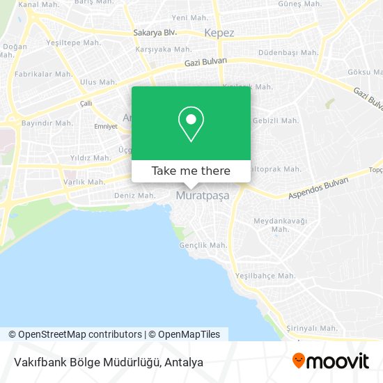 Vakıfbank Bölge Müdürlüğü map