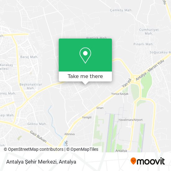 Antalya Şehir Merkezi map