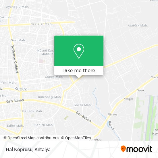 Hal Köprüsü map