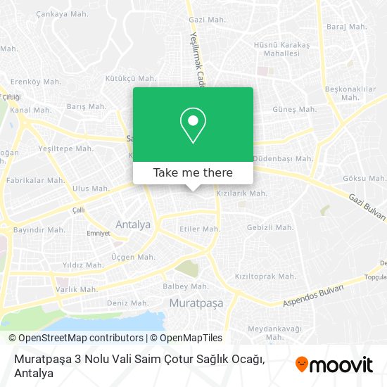 Muratpaşa 3 Nolu Vali Saim Çotur Sağlık Ocağı map