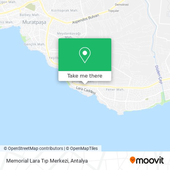 Memorial Lara Tıp Merkezi map