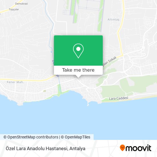 Özel Lara Anadolu Hastanesi map