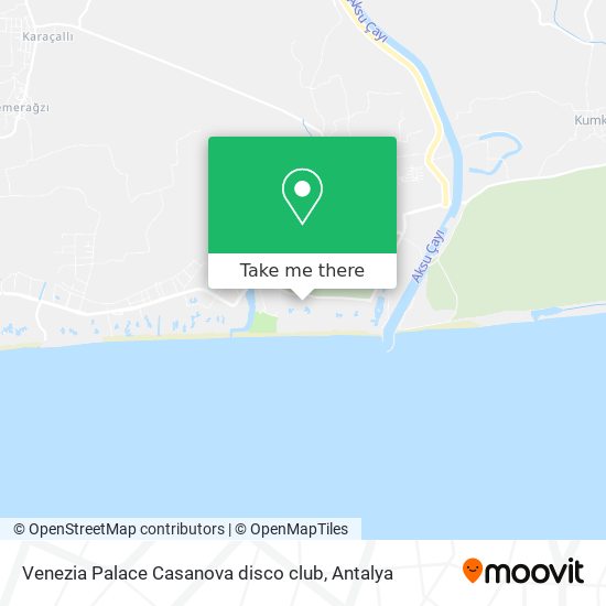 Venezia Palace Casanova disco club map