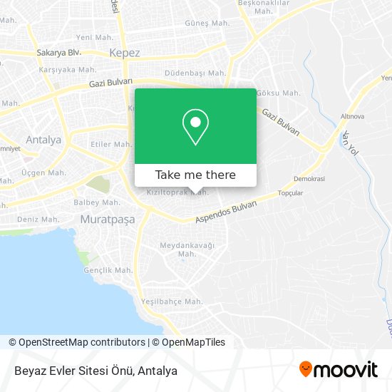 Beyaz Evler Sitesi Önü map