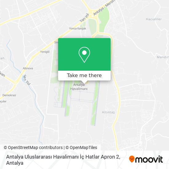 Antalya Uluslararası Havalimanı İç Hatlar Apron 2 map