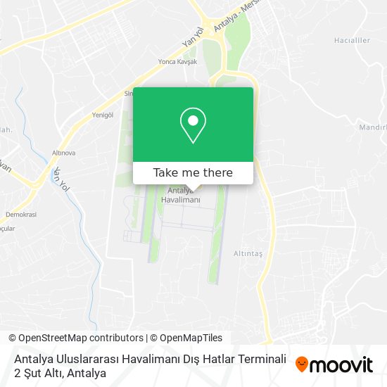 Antalya Uluslararası Havalimanı Dış Hatlar Terminali 2 Şut Altı map