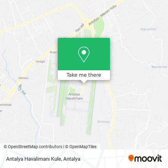 Antalya Havalimanı Kule map